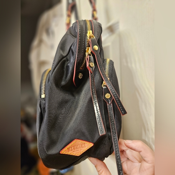 MZ Wallace Jane Bedford black handbag purse shoulderbag & wristlet wallet - Picture 4 of 13